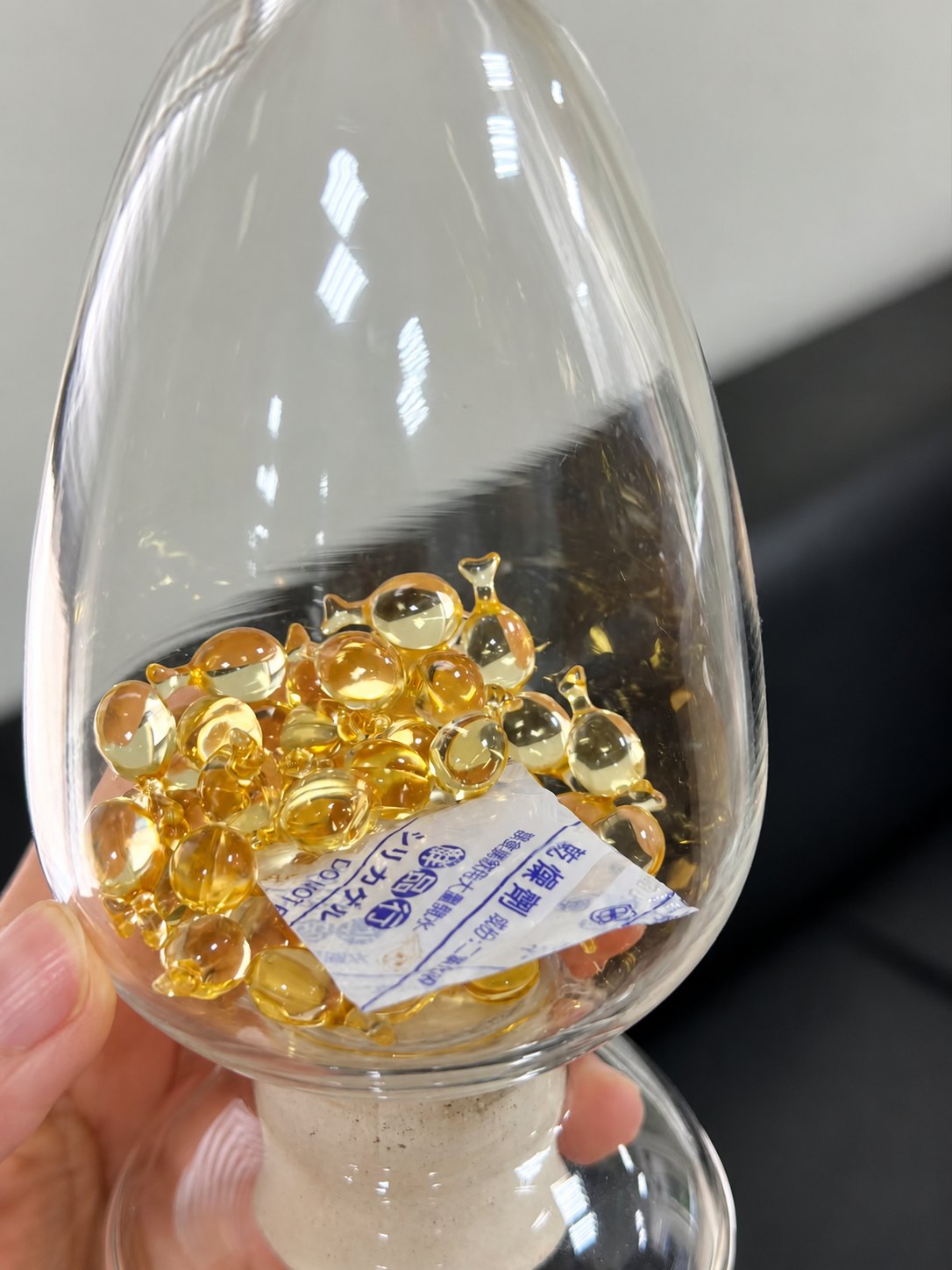 Fish oil softgel capsule samples reviewed during production follow-up in China