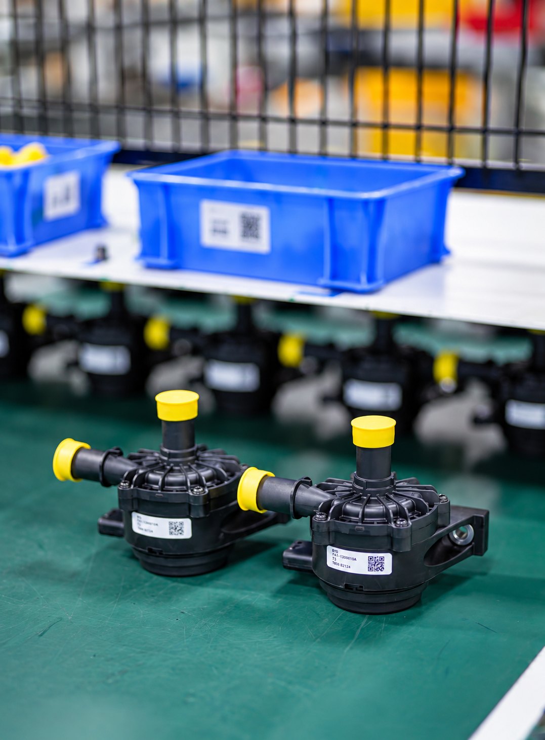 Finished automotive component assemblies documented during production follow-up in China